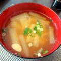 tocchilove's cooksnap of when they made だいこんと里芋の味噌汁.