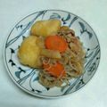 ピーナッツ子♪'s cooksnap of when they made 定番☆野菜の水分だけでほくほく肉じゃが.