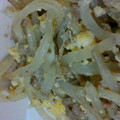 やま22's cooksnap of when they made ✿普通に美味しぃ♪挽肉ともやしの卵炒め✿.