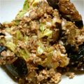 ・祥・'s cooksnap of when they made 豚肉と揚げ茄子とキャベツのポン酢炒め.
