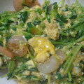 しまじぃ's cooksnap of when they made 中華風♪豆苗とエビの卵炒め.
