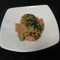 miiiman's cooksnap of when they made 豚肉とチンゲン菜のからし醤油和え☆.