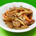 yamabuki1's cooksnap of when they made しめじ牛肉こんにゃくごぼうの煮物.