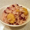 izmic's cooksnap of when they made 秋✿ホッコリ✿美味しい栗ご飯✿小豆入り.