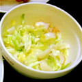 smilemiyo's cooksnap of when they made ちくわとキャベツの辛子マヨ和え.
