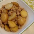 mybinue's cooksnap of when they made 新じゃがのそぼろ煮.