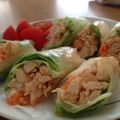 かよとろ's cooksnap of when they made サラダ？おつまみ？鶏ささみの生春巻き.