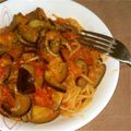chiaki0419's cooksnap of when they made 簡単★なすとツナのトマトパスタ.