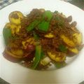 ひちゅちゃ？'s cooksnap of when they made ＊すぐ出来！葱とさつま芋のペッパー炒め＊.