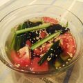 LazyHata's cooksnap of when they made きゅうりとのりで作る韓国の冷たい汁物。.