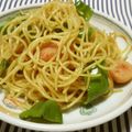 maeとも's cooksnap of when they made サラスパで和風青じそパスタ.