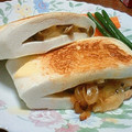 とむとむとみ～'s cooksnap of when they made はんぺんきのこソース挟み♪おしょうゆマヨ.