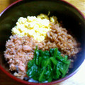 yui1991's cooksnap of when they made そぼろたっぷりの三色丼.