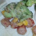 不器用ゆきの's cooksnap of when they made ブロッコリーとコーンとウインナーかきあげ.