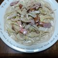バウンド's cooksnap of when they made 具だくさんスープパスタ.