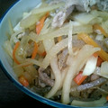 ***nico***'s cooksnap of when they made 大根と蒟蒻のヘルシー炒め.