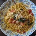 みちばたの花's cooksnap of when they made トマトのジェノベーゼパスタ.