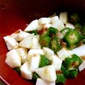 なきのまる's cooksnap of when they made Ｗネバネバ♪オクラと長いもの梅おかか和え.