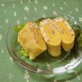 赤い電話's cooksnap of when they made ベーコンぐるぐる卵焼き♪お弁当にどうぞ.