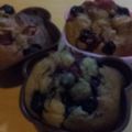 terapton's cooksnap of when they made カップケーキ（完熟バナナ＆ブルーベリー）.