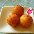 toroko33's cooksnap of when they made さつまいも＆チーズの揚げ団子.