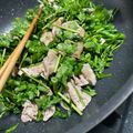 るぅ・x・'s cooksnap of when they made クレソンと豚肉のニンニク炒め.
