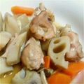 haryuchan's cooksnap of when they made 鶏肉とレンコンの煮物.