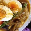 まゆきち５３６２'s cooksnap of when they made スパイシーチキンのスープカレー夏野菜添え.