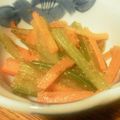 すーころん's cooksnap of when they made 人参とセロリのきんぴら.