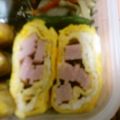 バウンド's cooksnap of when they made お弁当に！かわいい！ハム巻き卵焼き.