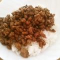 Chisa−Rin's cooksnap of when they made 納豆とひき肉のそぼろ丼.