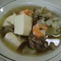 りんばたまま's cooksnap of when they made ■糖質制限■豚肉えび白菜豆腐簡単スープ鍋.