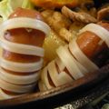 Ms.kumejima's cooksnap of when they made ハロウィン目玉おにぎり弁当　キャラ弁？.