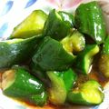 ma-tan's cooksnap of when they made 即席＊きゅうりのピリ辛漬け＊.