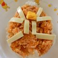 桃屋誰's cooksnap of when they made 仮面ライダーウィザード★簡単キャラ弁.