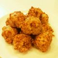 Leo37's cooksnap of when they made 鶏ミンチ豆腐だんごのウスターケチャ味.