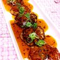 ちびろ5's cooksnap of when they made 鶏とごぼうの照り焼きつくね♪.