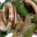 カンちん's cooksnap of when they made イカと大葉の塩こうじ炒め.