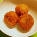 こうめたんたんたたん's cooksnap of when they made ポテトとミートソースのホクホク揚げ♪.