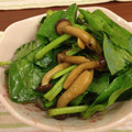 ちぃたぃ's cooksnap of when they made 手軽に簡単★ほうれん草＆キノコのサラダ.