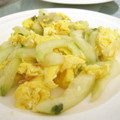 まりきーた's cooksnap of when they made 我が家の中華✿きゅうりと卵の炒め.