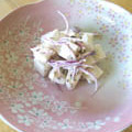 Munchkin's　Mom's cooksnap of when they made はんぺんの梅マヨ和え♪.