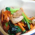しおかつを's cooksnap of when they made お弁当☆チンゲン菜と豚肉のウェイパー炒め.