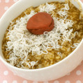 反省堂書店（のぐち）'s cooksnap of when they made 梅しらすのせ「ごはんですよ」でおかゆ♪.