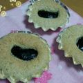 non0113's cooksnap of when they made カップケーキ● 抹茶と黒豆.