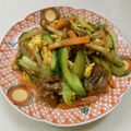 あっこ姉's cooksnap of when they made 中華屋さんの定食☆キュウリの入った炒め物.