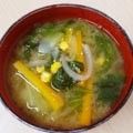 t-mask's cooksnap of when they made 余ったとうもろこしＤＥ簡単味噌汁♪.