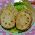 さきっちょ♭'s cooksnap of when they made ｻｸｻｸ♪れんこんの挽き肉はさみ揚げ.