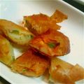虹色クレヨン's cooksnap of when they made ピザポテト春巻き.