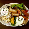 りあけんたママ's cooksnap of when they made キャラ弁♪　ハロウィン☆アンパンマン♡.